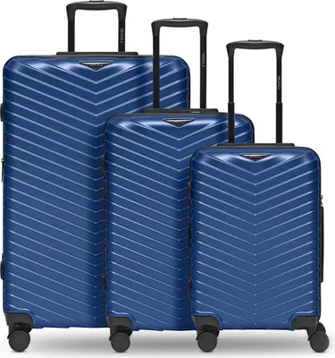 Produktbild von REDOLZ Essentials 18 Trolley Set 3-teilig Metallic Blue Shiny blau 56cm
