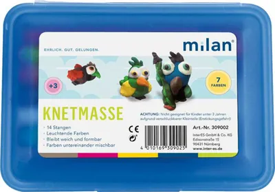 Produktbild von Milan Knete Schulbox blau