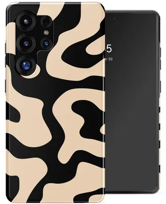 Productafbeelding van Selencia Vivid Backcover met MagSafe voor de Samsung Galaxy S25 Ultra - Art Wave Black