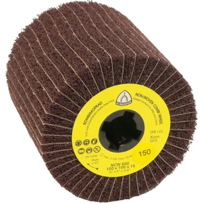 Produktbild von Klingspor NCW 600 S Vliesmopräder Kombination, 110 x 100 x 19 mm Korn 150 Medium