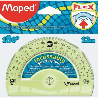 Immagine prodotto di Goniometro semicircolare cartografato Flex 180 gradi, 120 mm