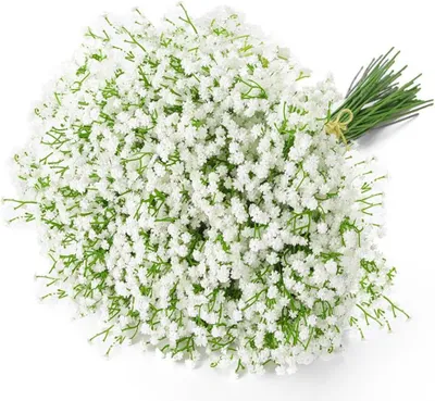 Produktbild von Kunstblumenstrauß Gypsophila, 6 Stiele, 52 cm, für Hochzeit, Feier