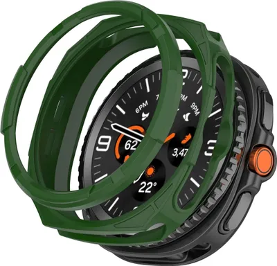 Image de TPU Protection Case pour Samsung Galaxy Watch 8 Classic 46mm Armor Hollow Green