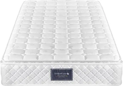 Produktbild von Matratze 90x200 H3 , 7 Zonen Kaltschaum Federkernmatratze, Taschenfederker, versteppter Mikrofaserbezug-Topping Matratzen,Weiß