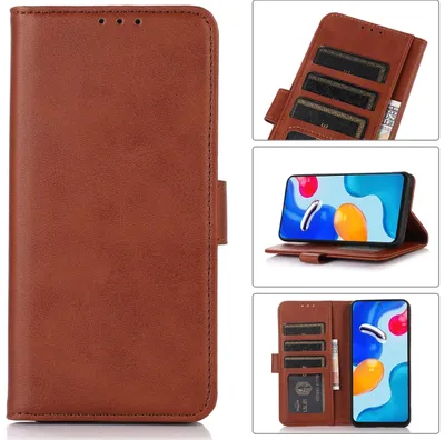 Produktbild von Mobigear Wallet iPhone 16 Pro Hülle Klapphülle Geldbörse - Braun