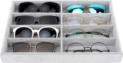 Produktbild von Famanu Brillenhalter – Eleganter Brillenständer mit 8 Fächern