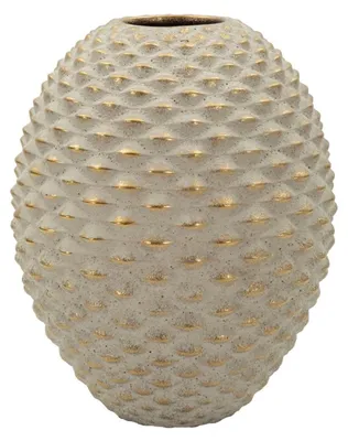 Obrázok produktu pre Váza Mauro Ferretti, kolekcia Pepipas, farba: sivá, zlatá, rozmer: 23,5 x 28,5 cm
