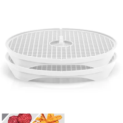 Produktbild von Börner Crispymaker 2er Set , vegane Chips, Gemüsechips Mikrowelle Kartoffelchips fettfreie Chips Karottenchips Apfelchips, Farbe:Weiß