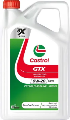 Produktbild von CASTROL GTX RN17 FE für 0W-20 5 Liter Motoröl Motorenöl Synthetisch RN17 FE Öl