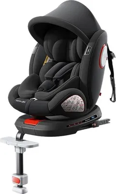 Immagine prodotto di Seggiolino auto, cinture di sicurezza regolabili, adatto per bambini da 9 a 36 kg, modello DPC007-NERO