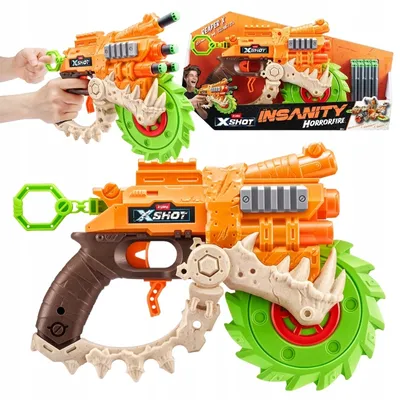Produktbild von Zuru X-Shot Launcher Insanity Horrorfire Reaper X Dart Gun Kit
