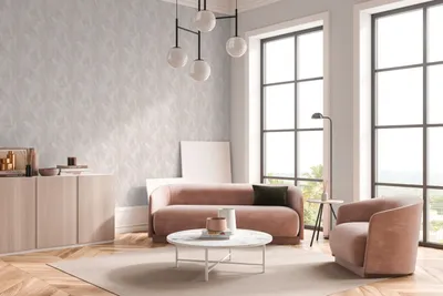 Produktbild von 3D-Tapete Geometrisch Beige Rosé - Vliestapete mit Faltoptik - Mustertapete modern livingwalls (KG-174625)