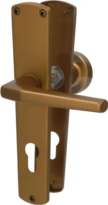 Produktbild von Alpertec PZ-Langschildgarnitur Phil Aluminium F4 bronze abgerundet
