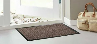 Productafbeelding van Famanu deurmat met welkomstmotief - 40 x 70 cm, zwart