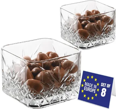Productafbeelding van Solidchoice - Set van 8 Kristallen Glazen Dessertkommen