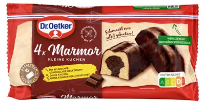 Image de Petits gâteaux marbrés emballés individuellement Dr. Oetker 4x35g