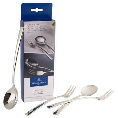 Produktbild von Villeroy & Boch Daily Line Specials Spaghetti-Set 4tlg.,2 Löffel & 2 Gabeln