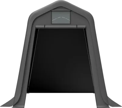 Produktbild von Aufbewahrungsschuppen Grau 245x183x217 cm aus wasserdichtem PE, UV- & windfest, als Gerätehaus, Fahrradunterstand oder Carport