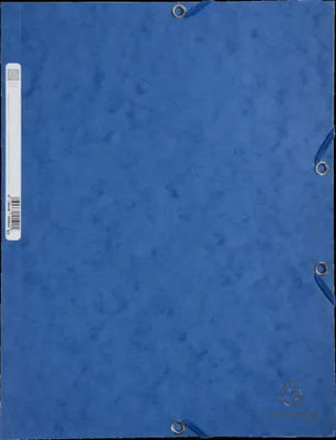 Produktbild von Exacompta 55502E Sammelmappen mit Gummizug und 3 Klappen, Colorspan-Karton 400g/m2, für DIN A4 - Blau