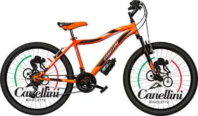 Produktbild von Kinderfahrrad MTB Canellini VORTEX 24" - Orange/Schwarz