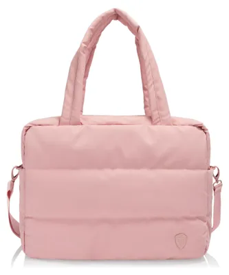 Imagen del producto de HEYS bolsa de viaje bolso de hombro con compartimento para ordenador portátil The Puffer Personal Bag Rose rosa