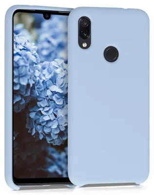 Produktbild von kwmobile Handyhülle für Xiaomi Redmi Note 7 / Note 7 Pro Hülle - Case Silikon - Kabelloses Laden - Schutzhülle Cover in Hellblau matt
