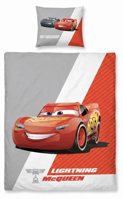 Produktbild von Disney Cars McQueen Wendebettwäsche, 135-140x200 + 65x65 cm