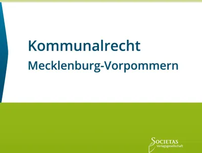 Produktbild von Kommunalrecht Mecklenburg-Vorpommern