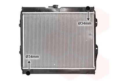 Produktbild von VAN WEZEL 58002090 Kühler Wasserkühler Motorkühler für VW Taro Pickup