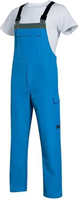 Produktbild von uvex Latzhose perfect acid blau, grau, kornblau Gr. 64, 66