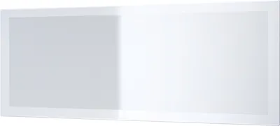Produktbild von Vladon Spiegel Lima, Wandspiegel mit Rahmen im modernen Stil, Weiß Hochglanz (139 x 55 cm)