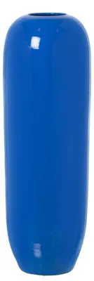 Produktbild von Bodenvase aus Keramik in glänzendem Blau, 60 x 19 x 19 cm