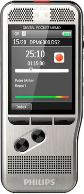 Produktbild von Philips Diktiergerät Digital Pocket Memo DPM6000/02