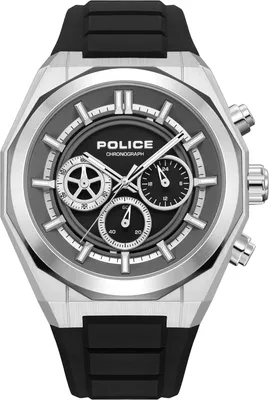 Productafbeelding van Police herenhorloge, zwart, modelnummer: Police-PEWGO0093702