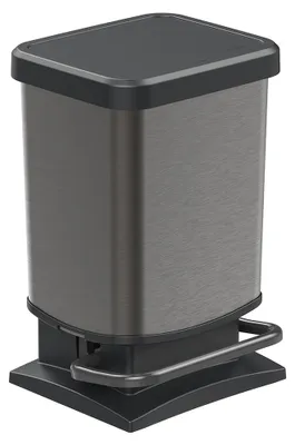 Produktbild von Rotho Abfalleimer 20L Paso - Treteimer Geruchsdicht - Abfallbehälter 29,3 x 26,6 x 45,7 cm - Mülleimer mit Softclose - Tretabfalleimer
