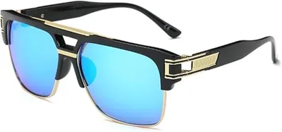 Produktbild von Retro Quadratische Sonnenbrille für Erwachsene mit UV400 Schutz