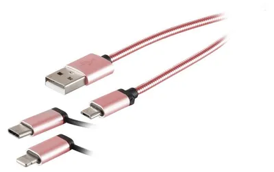 Immagine prodotto di S-Conn 14-50074 Cavo USB A Micro-USB B Maschio Oro Rosa da 1 m (14-50074)