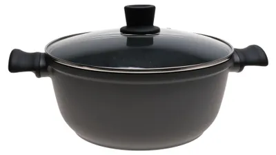 Zdjęcie produktu dla GARNEK Ceramiczny MARMUROWY 28cm INDUKCJA Gaz 5,9l 1292