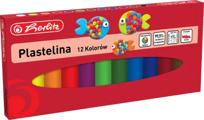 Produktbild von Knetmasse, 12 Farben – HERLITZ