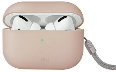 Produktbild von Uniq Etui Lino Airpods Pro 2 Gen Silikon Różowy/Blush Pink