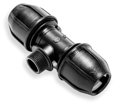 Produktbild von PE T-Stück 25mm x 3/4 Zoll x 25mm Fitting für PE-Rohre