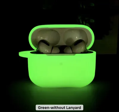 Image de Étui de protection en silicone pour Apple AirPods 4, avec clip, de couleur verte
