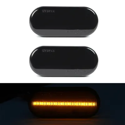 Für VW Passat Golf Polo Lupo T5 Sharan Fox Amarok 2x LED Seitenblinker Schwarz in der Farbe Schwarz von Goingfast