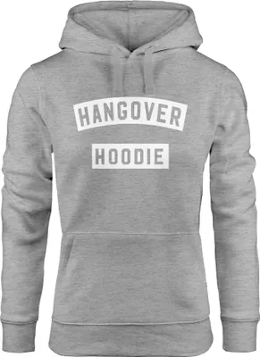 Produktbild von Kapuzen-Pullover Damen Hangover Hoodie Moonworks® grau L