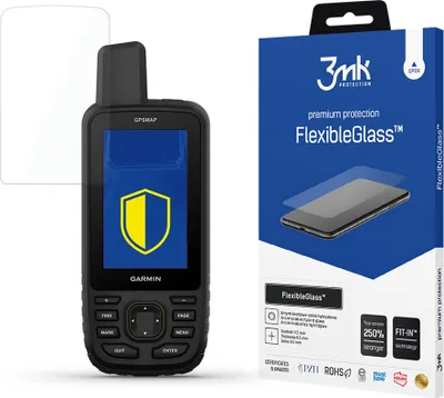 Produktbild von 3mk Display Hybridglas FlexibleGlass für Garmin GPSMAP 67  0,3mm 7H