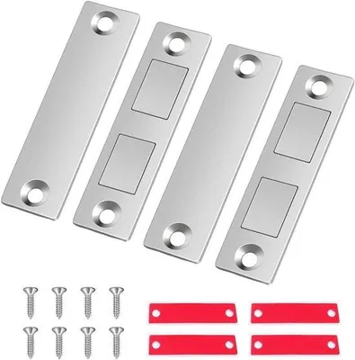 Produktbild von Magnetische Türgriffe für Schubladen und Doppelmagnetschlüssel