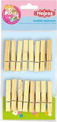 Immagine prodotto di Heless mollette per abiti in legno (16pz)