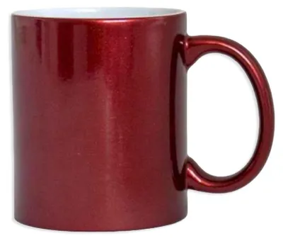 Produktbild von Plottermarie Sublimationsrohlinge Sublimations-Tassen für personalisierte Geschenkideen – Sublimationsrohlinge, Fotogeschenke, Personalisierung & DIY Perlmutt Tassen Subli Purplish Red 2er Set