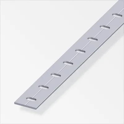 Produktbild von alfer Flachprofil Aluminium roh blank gelocht