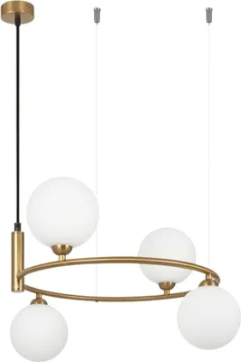 Zdjęcie produktu dla Lampa wisząca RING mosiężno-złota 4xG9x25W szkło wym:178x39x39cm IP20 Maytoni